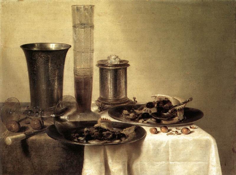 HEDA, Willem Claesz. Breakfast Still-Life sg Norge oil painting art